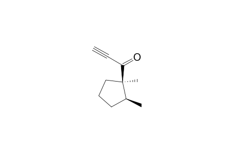 2-Propyn-1-one, 1-(1,2-dimethylcyclopentyl)-, trans-