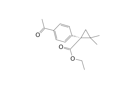 Ethyl (1S)-(4-acetylphenyl)-2,2-dimethylcyclopropane-1-carboxylate