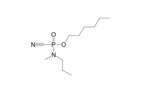O-hexyl N-methyl N-propyl phosphoramidocyanidate