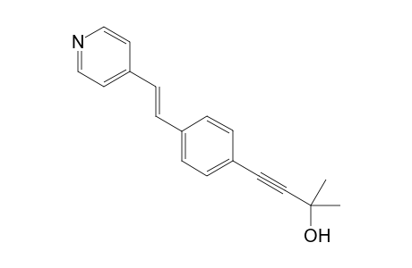 (E)-4-[(4'-Pyridylethenyl)phenyl]-2-methylbut-3-yn-2-ol