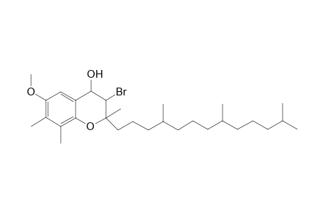 3-Bromo-3,4-dihydro-6-methoxy-2,7,8-trimethyl-2-(4',8',12'-trimethyldecyl)-2H-1-benzopyran-4-ol