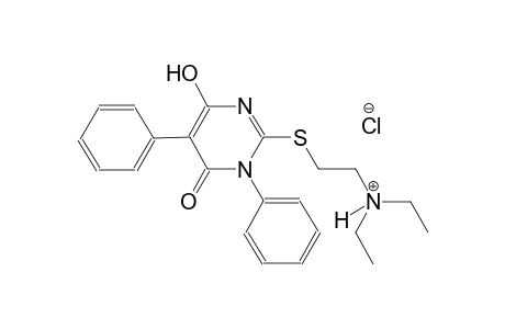 ethanaminium, 2-[(1,6-dihydro-4-hydroxy-6-oxo-1,5-diphenyl-2-pyrimidinyl)thio]-N,N-diethyl-, chloride