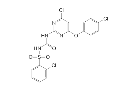 Benzenesulfonamide, 2-chloro-N-[[[4-chloro-6-(4-chlorophenoxy)-2-pyrimidinyl]amino]carbonyl]-