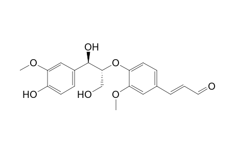 threo-1-(4-hydroxy-3-methoxyphenyl)-2- {4-[2-formyl-(E)-vinyl]-2-methoxyphenoxy}-propane-1,3-diol