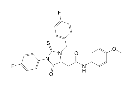2-[3-(4-fluorobenzyl)-1-(4-fluorophenyl)-5-oxo-2-thioxo-4-imidazolidinyl]-N-(4-methoxyphenyl)acetamide