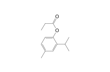 Phenol, 4-methyl-2-(1-methylethyl)-, propanoate