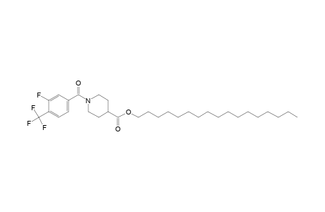 Isonipecotic acid, N-(3-fluoro-4-trifluoromethylbenzoyl)-, heptadecyl ester