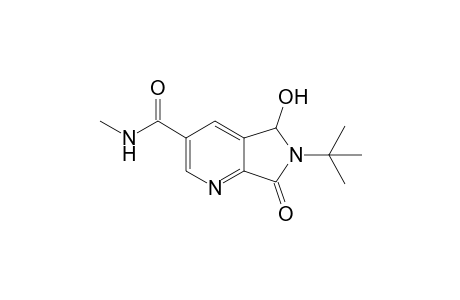 6-(1',1'-Dimethylethyl)-6,7-dihydro-5-hydroxy-N-methyl-7-oxo-5H-pyrrolo[3,4-b]pyridine-3-carboxamide