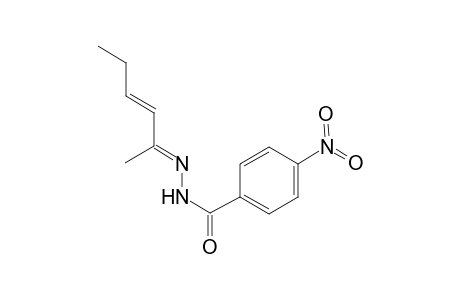 4-Nitro-benzoic acid (1-methyl-pent-2-enylidene)-hydrazide