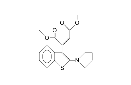 (E)-(2-[1-Pyrrolidinyl]-benzo(B)thien-3-yl)-2-buten-dioic acid, dimethyl ester