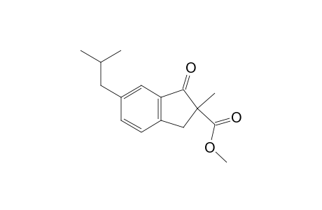 methyl 6-isobutyl-2-methyl-1-oxo-2,3-dihydro-1H-indene-2-carboxylate