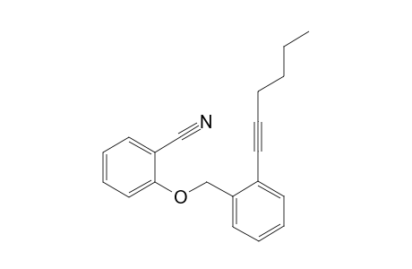2-[[2-(Hex-1-ynyl)benzyl]oxy]benzonitrile