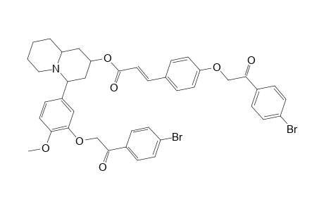 4-(3-[2-(4-Bromophenyl)-2-oxoethoxy]-4-methoxyphenyl)octahydro-2H-quinolizin-2-yl (2E)-3-(4-[2-(4-bromophenyl)-2-oxoethoxy]phenyl)-2-propenoate
