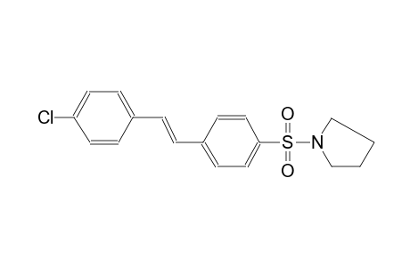 pyrrolidine, 1-[[4-[(E)-2-(4-chlorophenyl)ethenyl]phenyl]sulfonyl]-