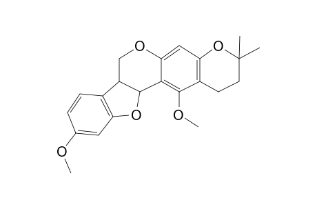 1,2,7a,12a-Tetrahydro-3,3-dimethyl-10,13-dimethoxy-3H,7H-benzofuro[2',3':4,5]pyran[3,2-g][1]benzopyran