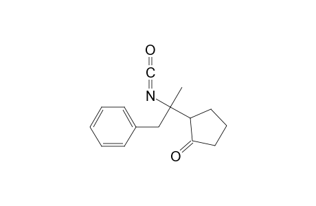 2-(1-isocyanato-1-methyl-2-phenyl-ethyl)cyclopentanone