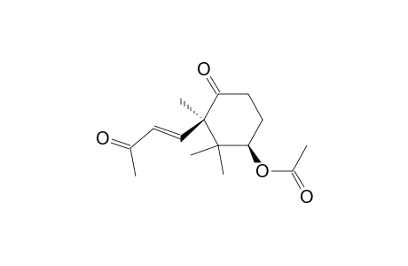 Cyclohexanone, 4-(acetyloxy)-2,3,3-trimethyl-2-(3-oxo-1-butenyl)-, [2.alpha.(Z),4.alpha.]-