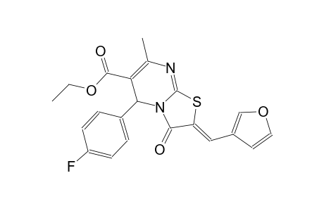 ethyl (2Z)-5-(4-fluorophenyl)-2-(3-furylmethylene)-7-methyl-3-oxo-2,3-dihydro-5H-[1,3]thiazolo[3,2-a]pyrimidine-6-carboxylate