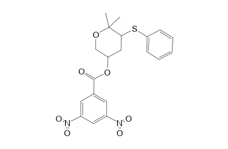 (3RS,5SR)-2,2-Dimethyl-3-phenylsulfanyltetrahydropyran-5-yl 3,5-dinitrobenzoate
