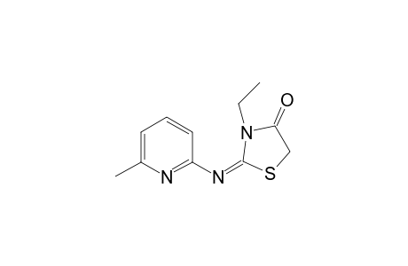 6-Methyl-2-(3-ethyl-4-oxothiazolin-2-ylidene)aminopyridine