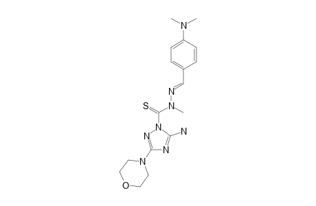 5-amino-N-[(4-dimethylaminobenzylidene)amino]-N-methyl-3-morpholino-1,2,4-triazole-1-carbothioamide