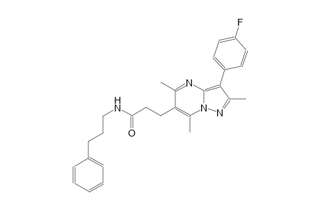 pyrazolo[1,5-a]pyrimidine-6-propanamide, 3-(4-fluorophenyl)-2,5,7-trimethyl-N-(3-phenylpropyl)-