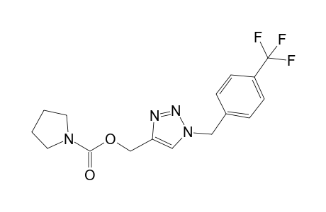 {1-[4-(Trifluoromethyl)benzyl]-1,2,3-triazol-4-yl}methyl pyrrolidine-1-carboxylate