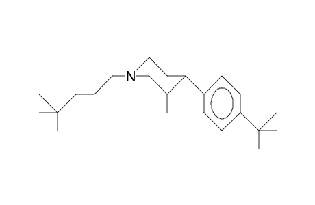 cis-4-(4-tert-Butyl-phenyl)-3-methyl-1-(4,4-dimethyl-pentyl)-piperidine