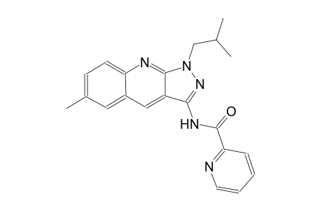 N-(1-isobutyl-6-methyl-1H-pyrazolo[3,4-b]quinolin-3-yl)-2-pyridinecarboxamide