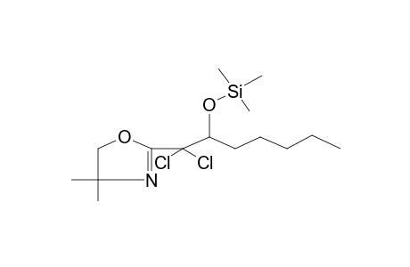 2-(1,1-Dichloro-2-[(trimethylsilyl)oxy]heptyl)-4,4-dimethyl-4,5-dihydro-1,3-oxazole