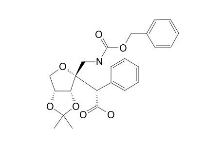 (2S)-3,6-ANHYDRO-2-DEOXY-4,5-O-(1-METHYLETHYLIDENE)-2-PHENYL-3-[(N-BENZYLOXYCARBONYL)-AMINOMETHYL]-D-ERYTHRO-HEXANOIC-ACID