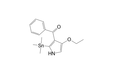 3-Ethoxycarbonyl-4-phenyl-2-(trimethylstannyl)pyrrole
