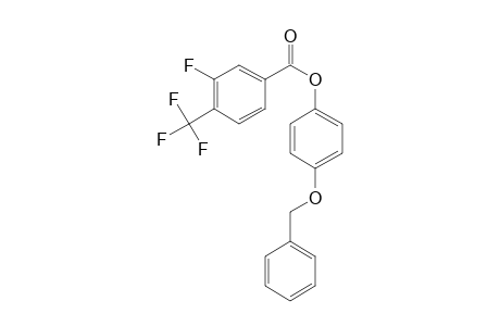 3-Fluoro-4-trifluoromethylbenzoic acid, 4-benzyloxyphenyl ester