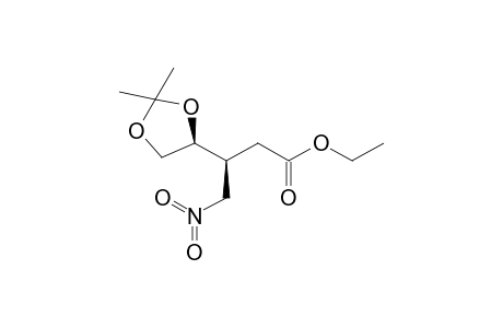 Ethyl (3S,4S)-3-Nitromethyl-4,5-O-isopropylidenepentanoate