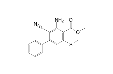 Methyl 3-Amino-2-cyano-5-methylsulfanylbiphenyl-4-carboxylate