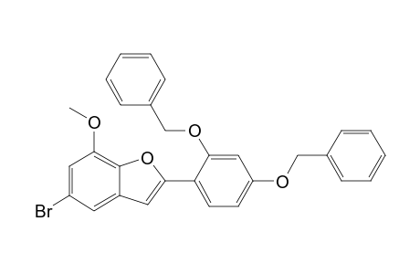 2-(2,4-Dibenzyloxyphenyl)-5-bromo-7-methoxybenzofuran