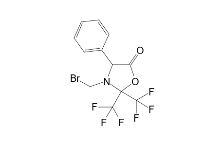 3-(bromomethyl)-4-phenyl-2,2-bis(trifluoromethyl)-1,3-oxazolidin-5-one