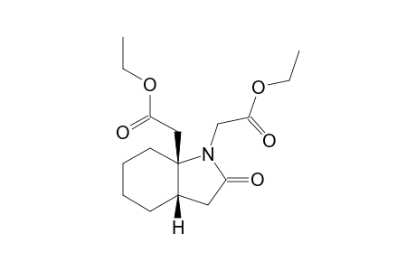 1-ETHOXYCARBONYL-METHYL-7A-ETHOXYCARBONYL-METHYL-OCTAHYDRO-cis-1H-INDOL-2-ONE