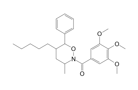 5-AMYL-3-METHYL-6-PHENYL-N-(3,4,5-TRIMETHOXYBENZOYL)-TETRAHYDRO-1,2-OXAZINE