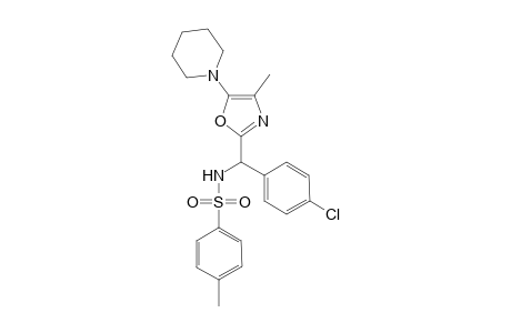 2-(1-p-Chlorophenyl-N-tosylaminoethyl)-4-methyl-5-piperidinyl-1,3-dioxazole