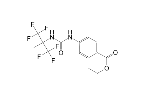ethyl 4-[({[2,2,2-trifluoro-1-methyl-1-(trifluoromethyl)ethyl]amino}carbonyl)amino]benzoate