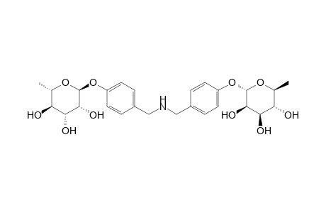 (2S,3R,4R,5R,6S)-2-methyl-6-[4-[[[4-[(2S,3R,4R,5R,6S)-3,4,5-trihydroxy-6-methyl-tetrahydropyran-2-yl]oxybenzyl]amino]methyl]phenoxy]tetrahydropyran-3,4,5-triol