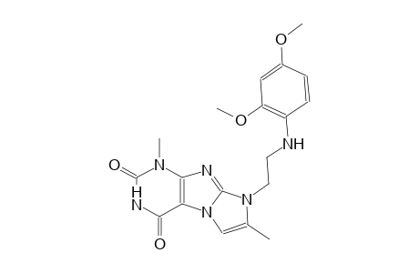 1H-imidazo[2,1-f]purine-2,4(3H,8H)-dione, 8-[2-[(2,4-dimethoxyphenyl)amino]ethyl]-1,7-dimethyl-