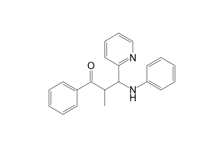 2-Methyl-1-phenyl-3-(phenylamino)-3-(2-pyridyl)propan-1-one
