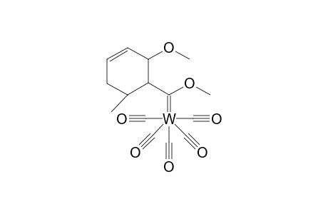 endo-(pentacarbonyl)(1-(2-methoxy-6-methylcyclohex-3-en-yl)-1-methoxymethylene)tungsten complex