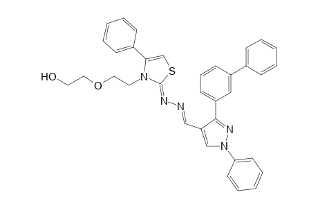 2-{2-[2-[[[3-(Biphenyl-3-yl)-1-phenyl-1H-pyrazol-4-yl]methylene]-hydrazono]-4-phenylthiazol-3(2H)-yl]ethoxy}ethanol