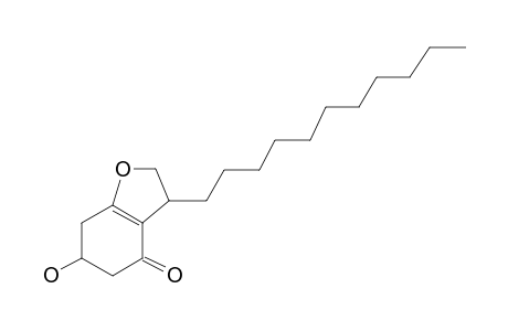 Benzofuran-6-ol-4-one, 2,3,4,5,6,7-hexahydro-3-undecyl-