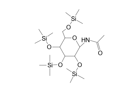 N-Acetyl-2,3,4,6-tetrakis-O-(trimethylsilyl)hexopyranosylamine