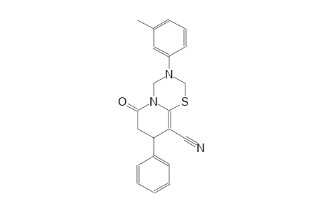 2H,6H-pyrido[2,1-b][1,3,5]thiadiazine-9-carbonitrile, 3,4,7,8-tetrahydro-3-(3-methylphenyl)-6-oxo-8-phenyl-