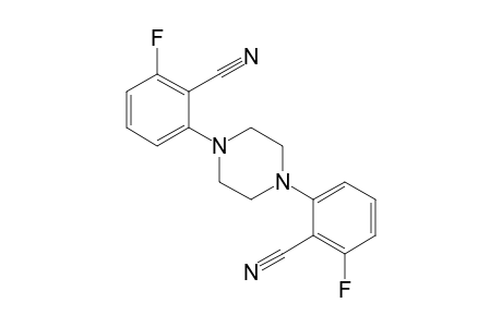 2-[4-(2-cyano-3-fluorophenyl)-1-piperazinyl]-6-fluorobenzonitrile